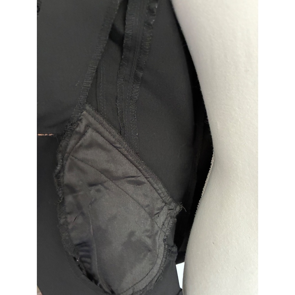 Black Sequin Blazer Women Size Small Stretch Tuxedo Jacket - Picture 9 of 10